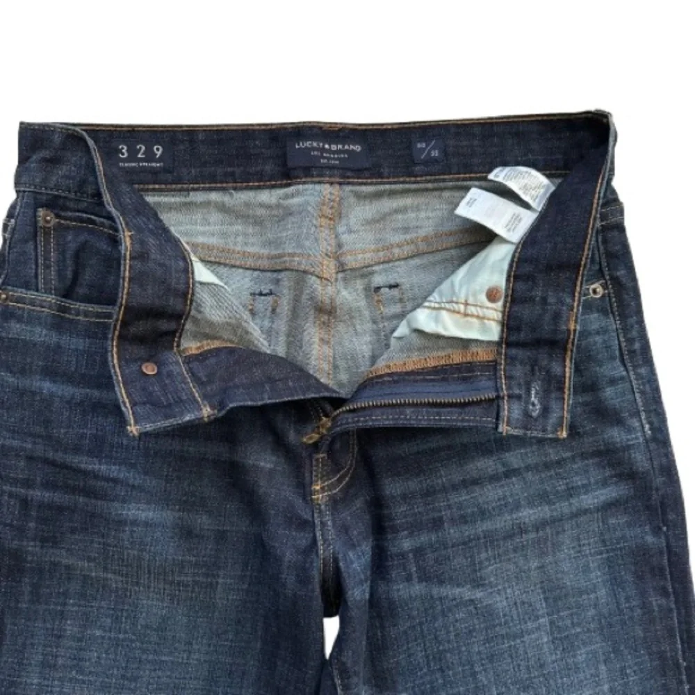 Lucky Brand Jeans Men's 329 Classic Straight Leg Dark Blue Jeans 30X32